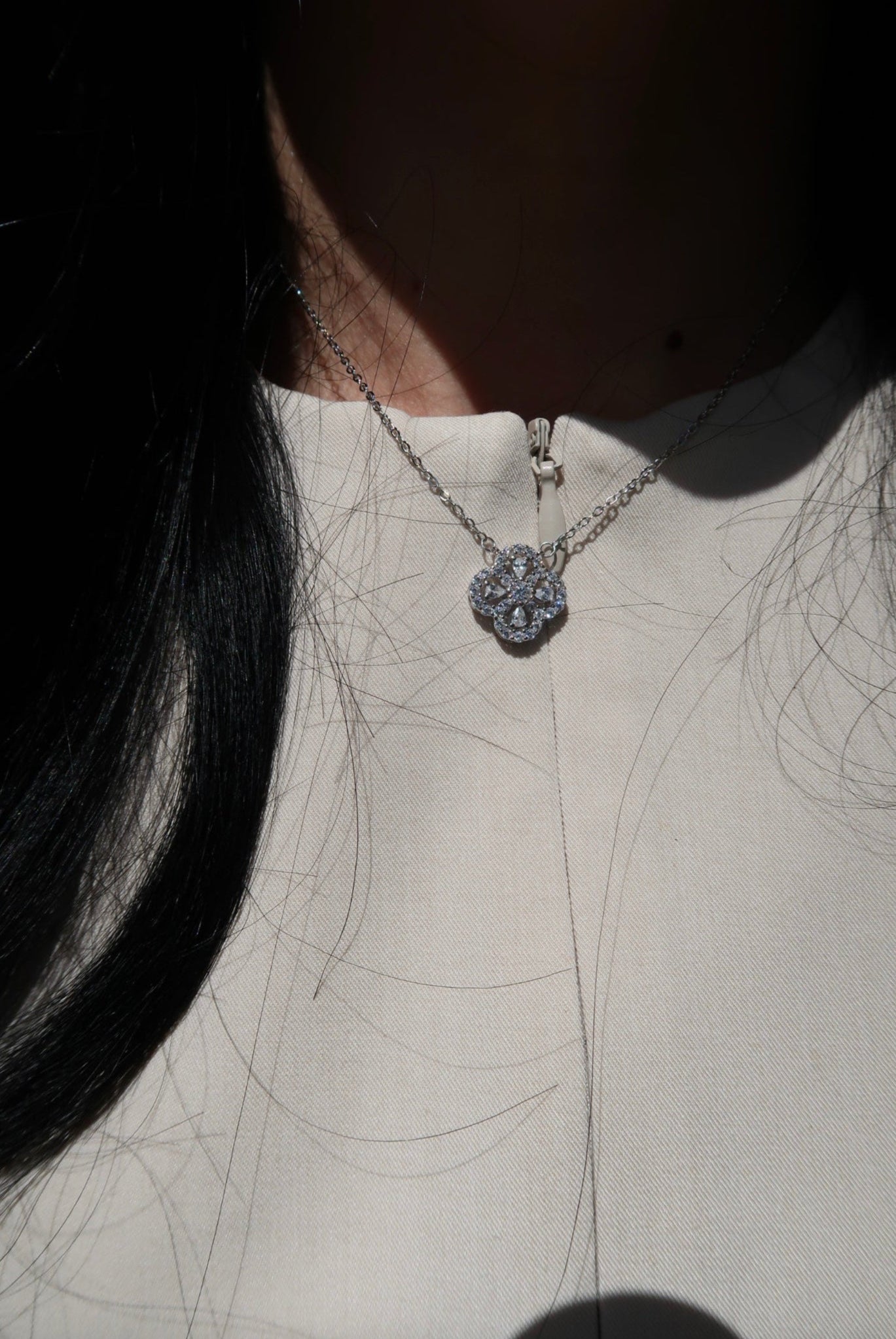 Clover .925 Sterling Silver Necklace