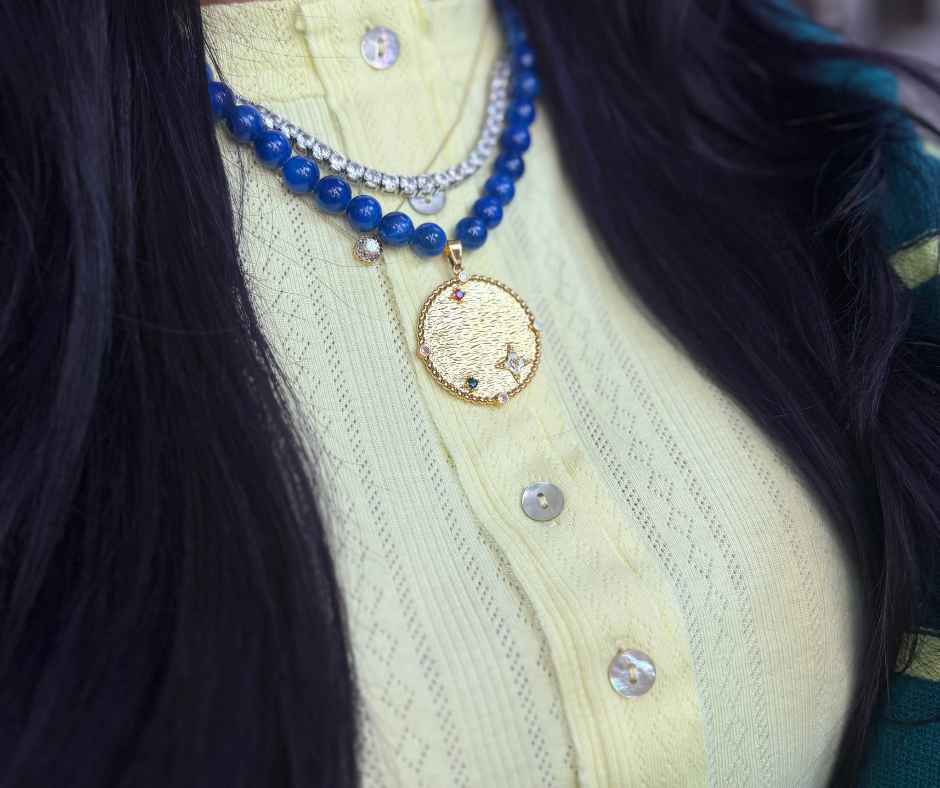 Brandi Natural Stone Beaded Necklace