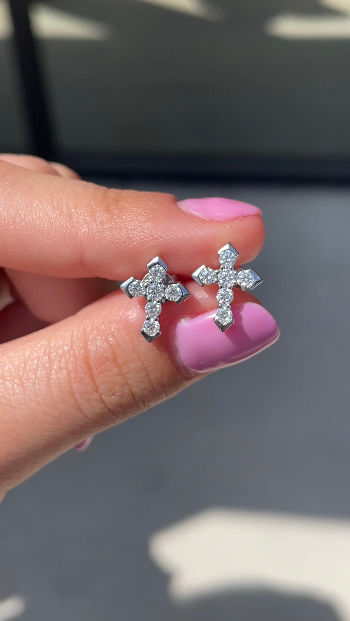 Bella .925 Sterling Silver Moissanite Studs