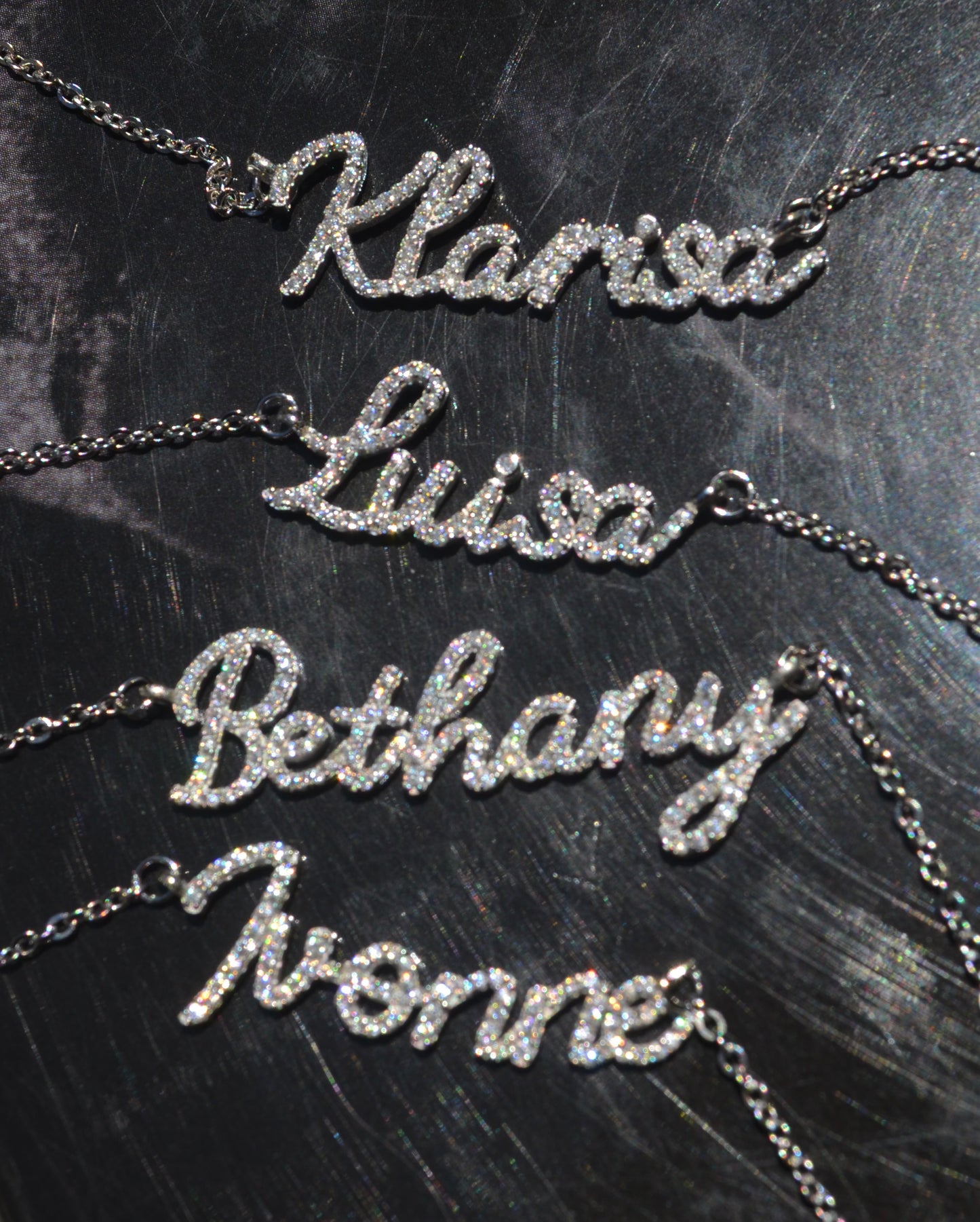 Duchess .925 Sterling Silver Moissanite Personalized Necklace