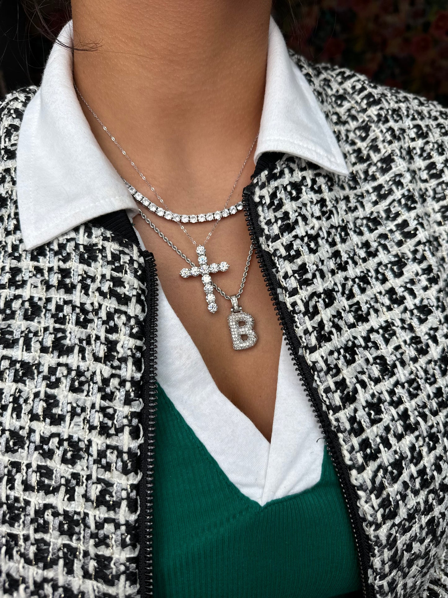 Margot 5.5 Carat Moissanite .925 Sterling Silver Cross Necklace