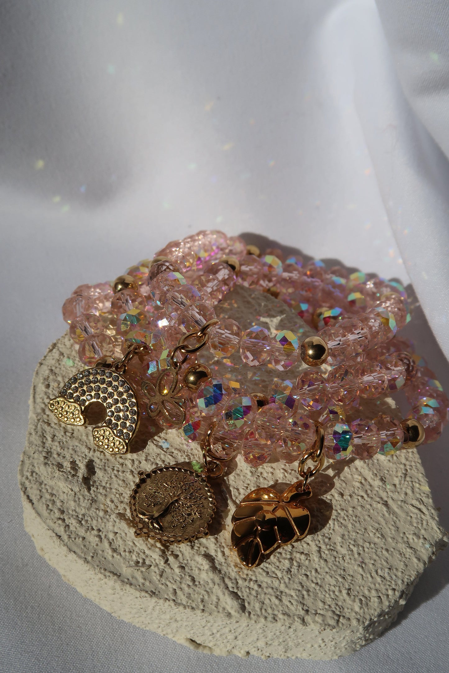 Mother Knows Best Swarovski Crystal Bracelet Stack