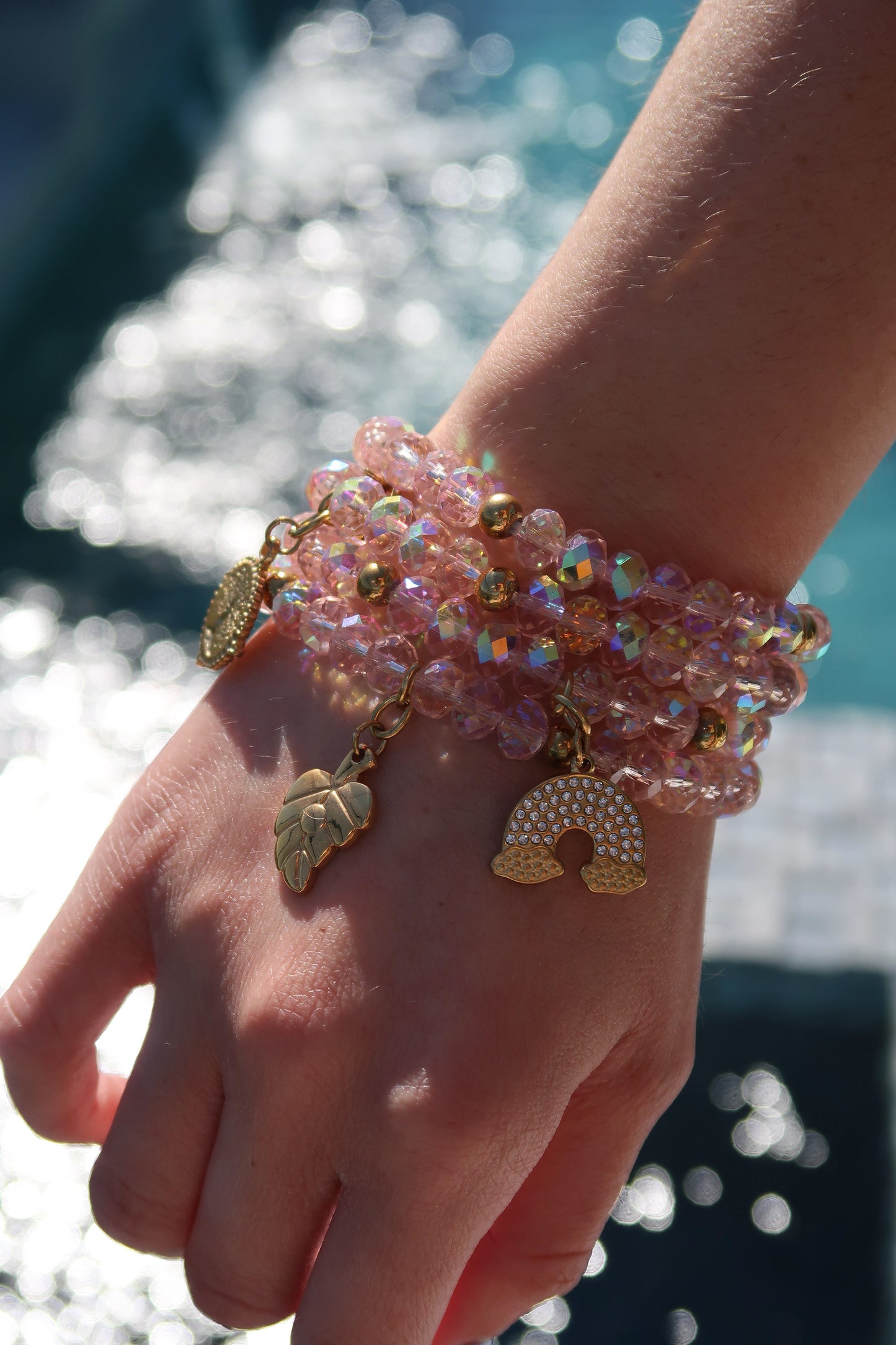 Mother Knows Best Swarovski Crystal Bracelet Stack
