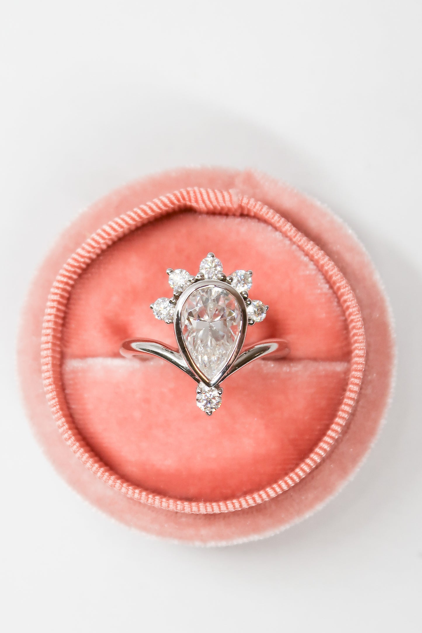 The Crown 3 Carat .925 Sterling Silver Moissanite Ring Duo