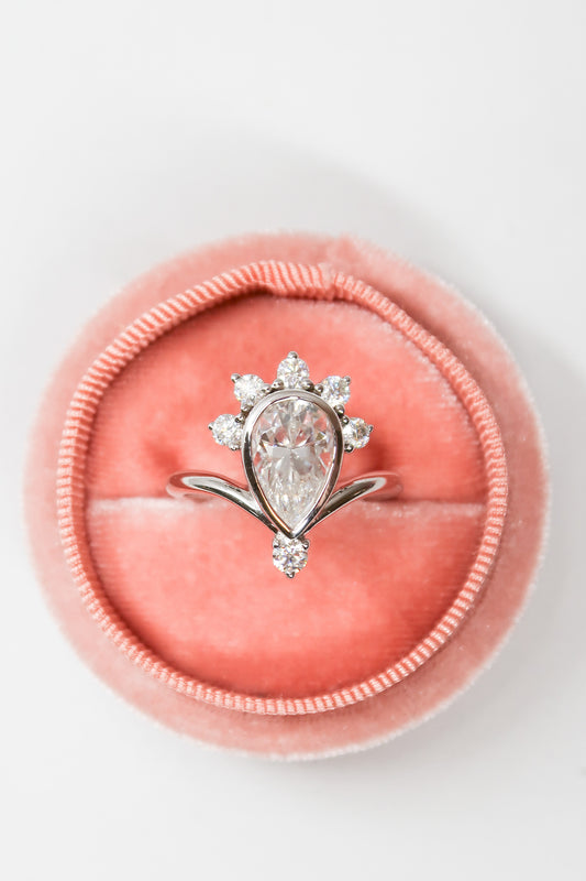 The Crown 3 Carat .925 Sterling Silver Moissanite Ring Duo