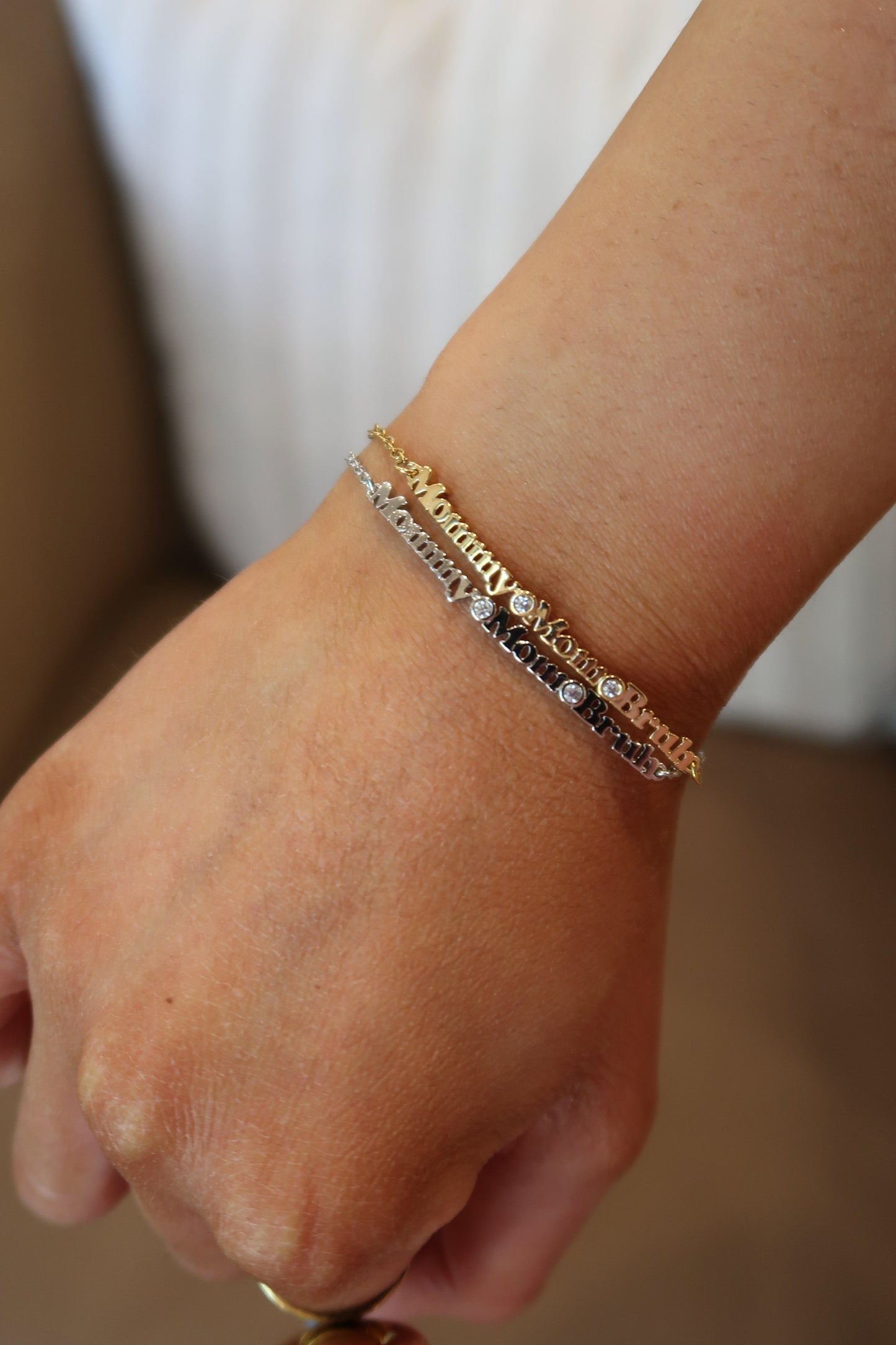 Mommy Mom Bruh 316L Stainless Steel Bracelet/Anklet