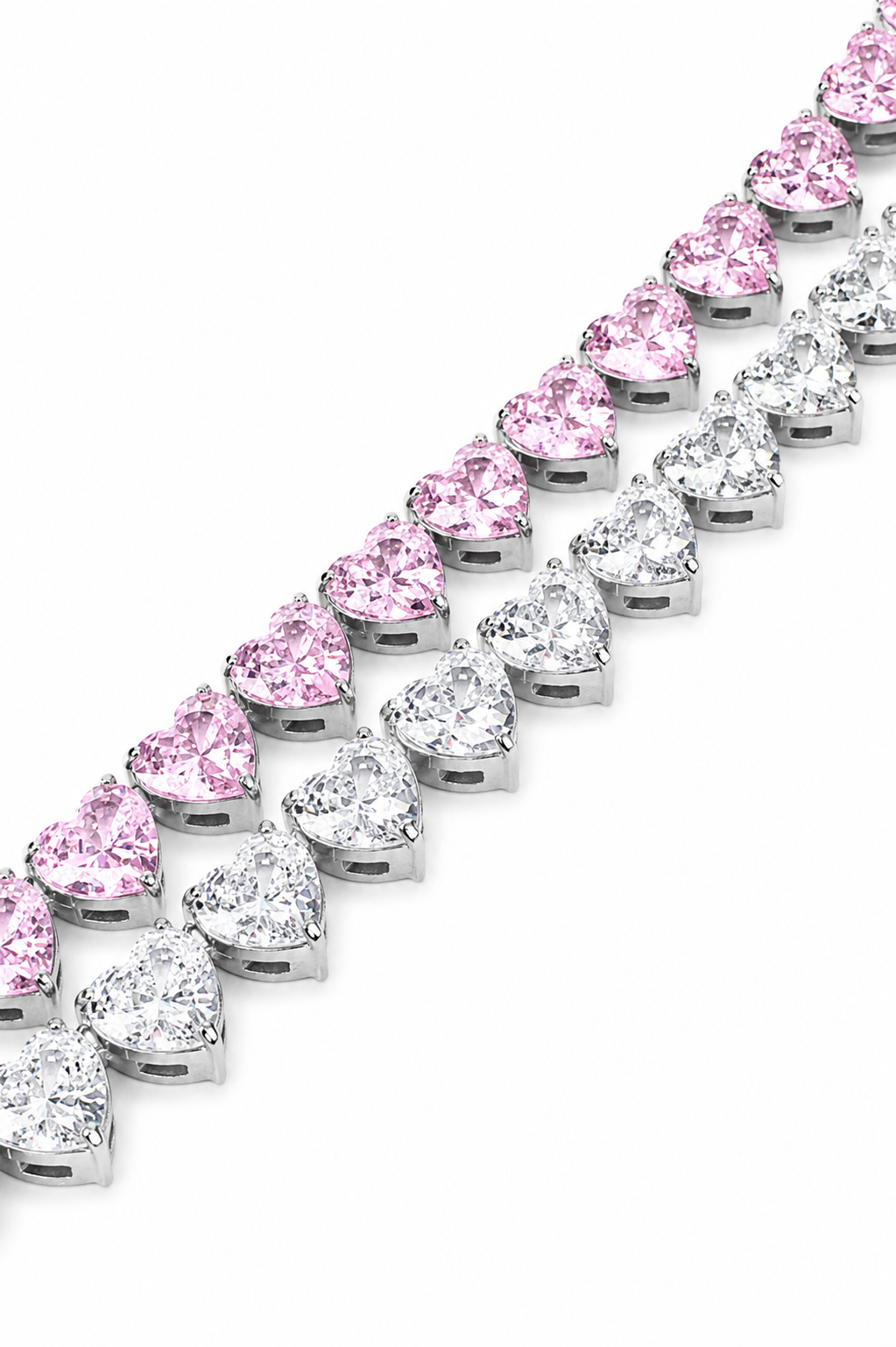 Heart Odette 5MM 16L Stainless Steel Necklace + Bracelet Duo