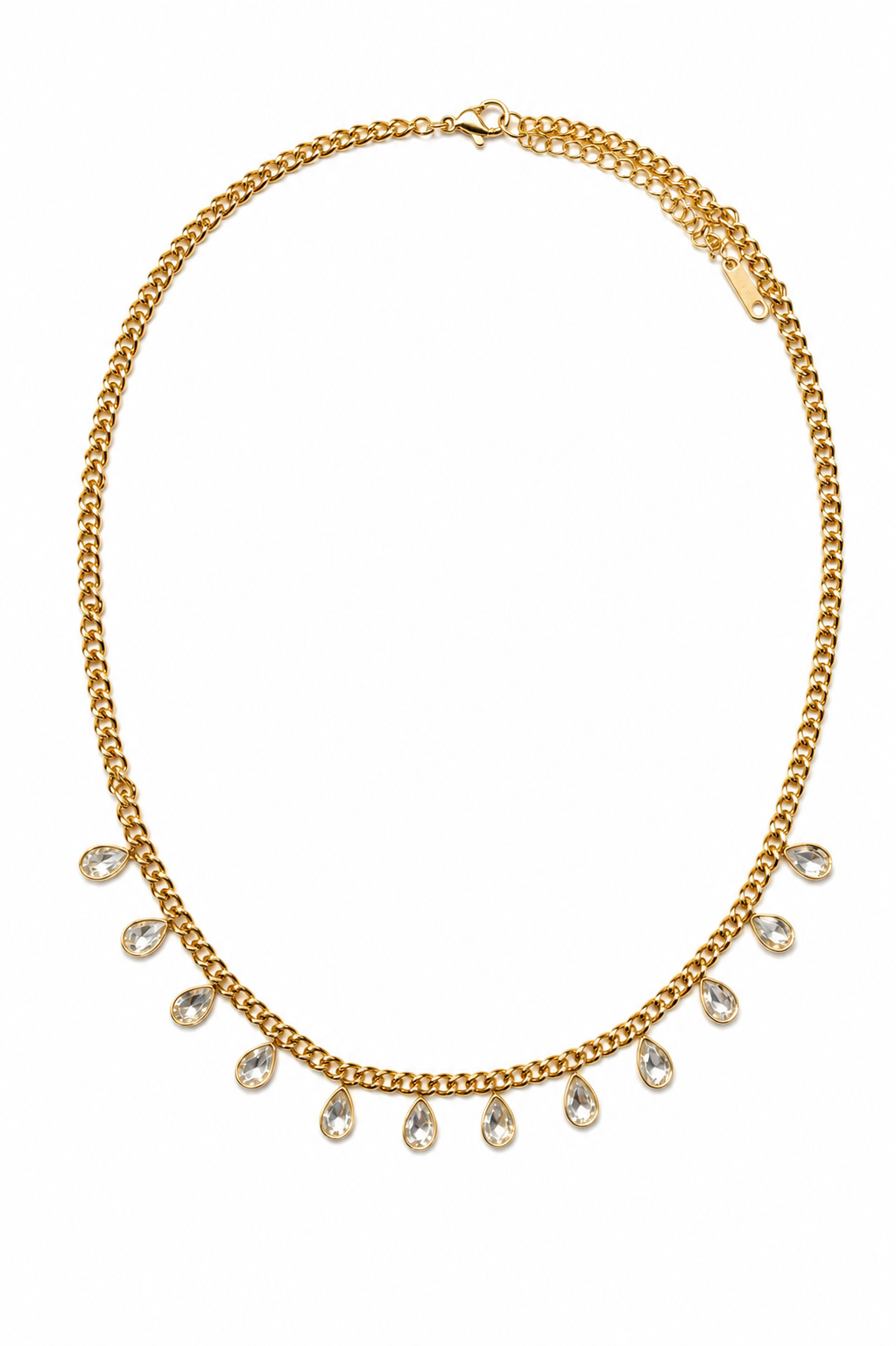 Hard Launch 316L Stainless Steel Crystal Necklace