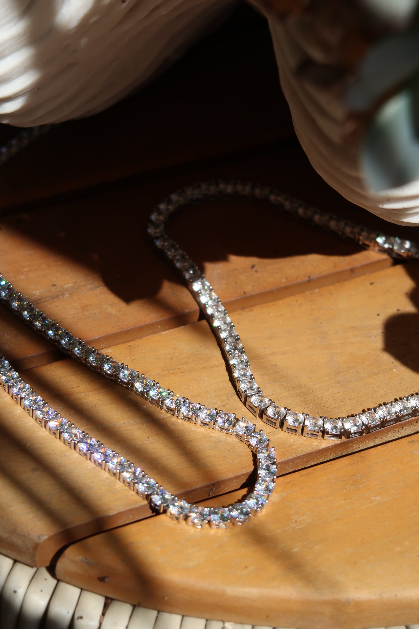 Odette .925 Sterling Silver Tennis Necklace