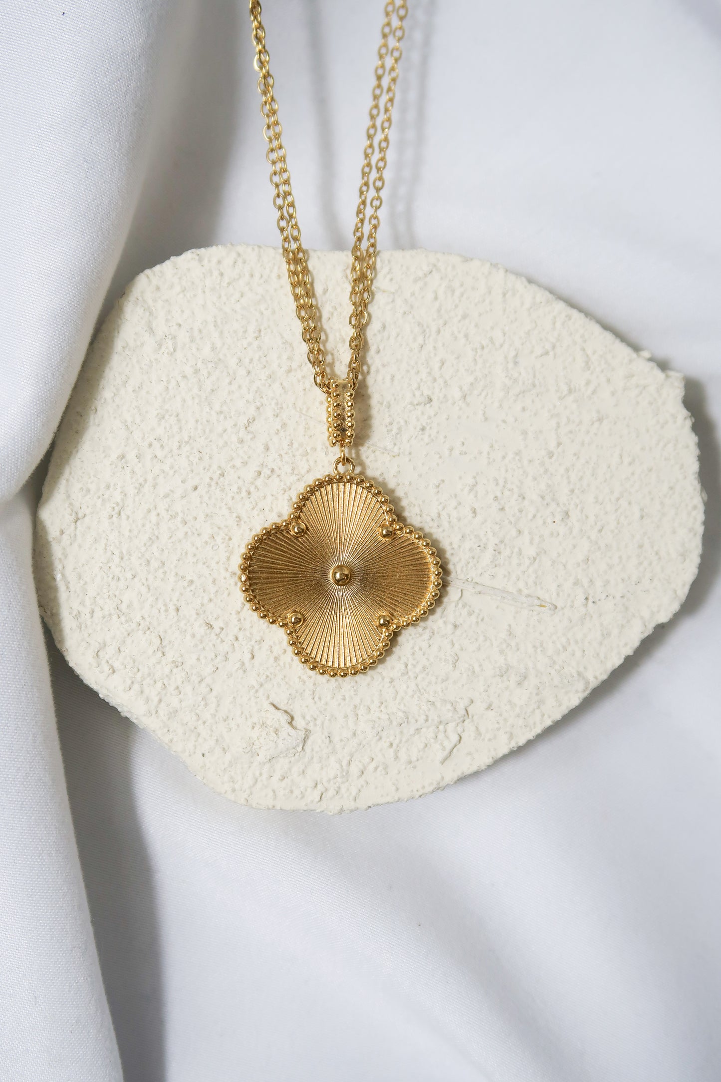 Summer Fling 316L Stainless Steel Clover Necklace