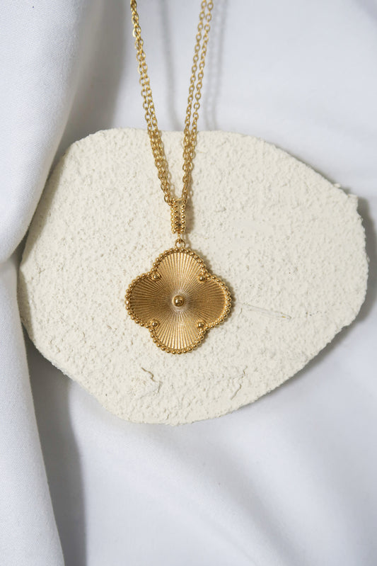 Summer Fling 316L Stainless Steel Clover Necklace