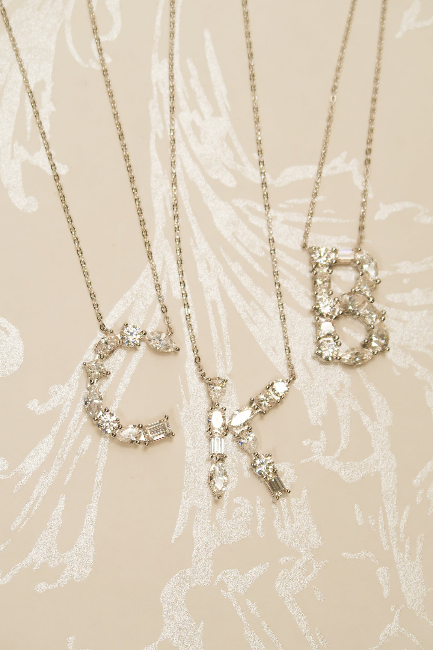 The Signature Initial .925 Sterling Silver Moissanite Necklace
