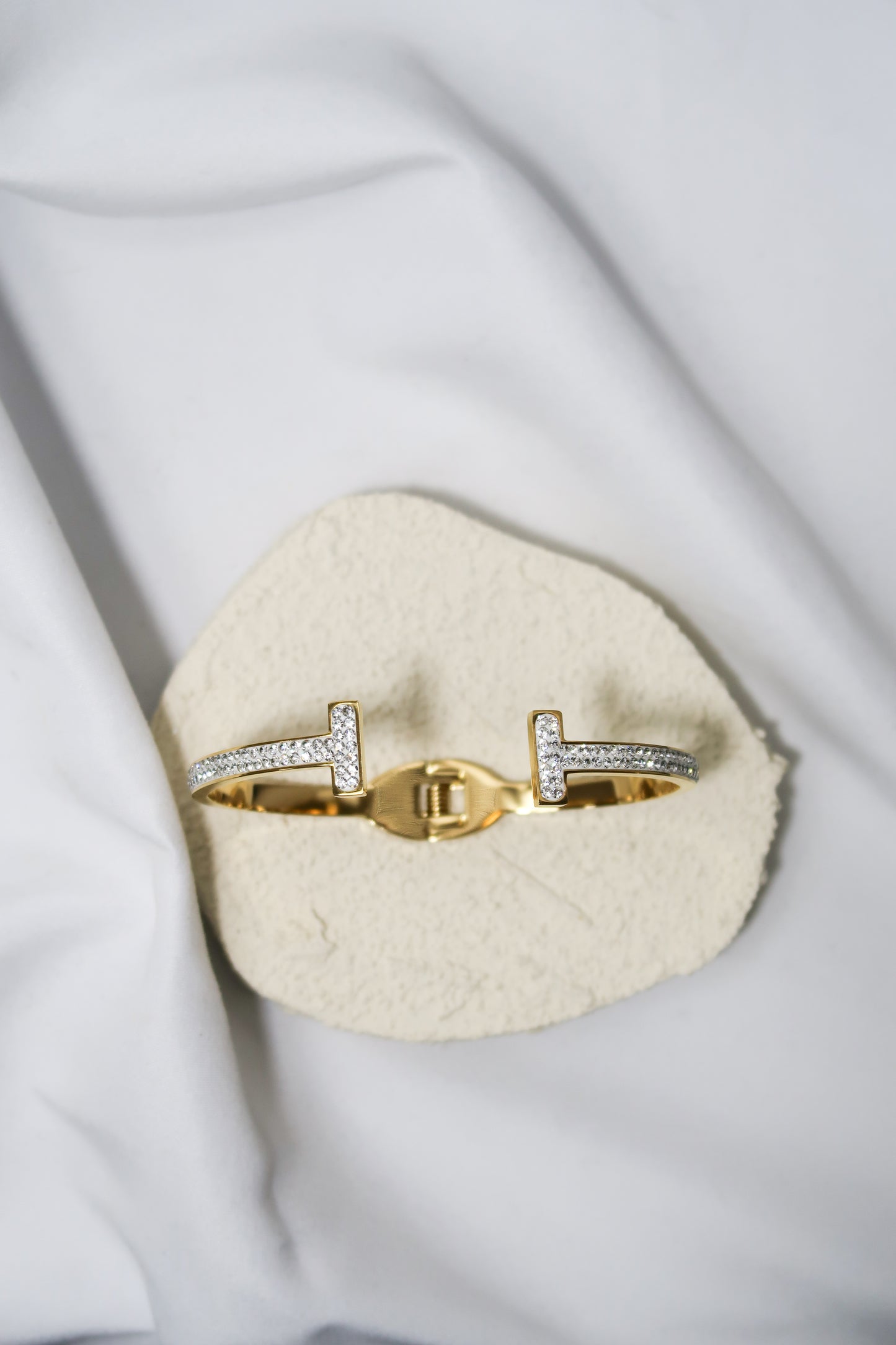 Lover Crystal 316L Stainless Steel Bangle