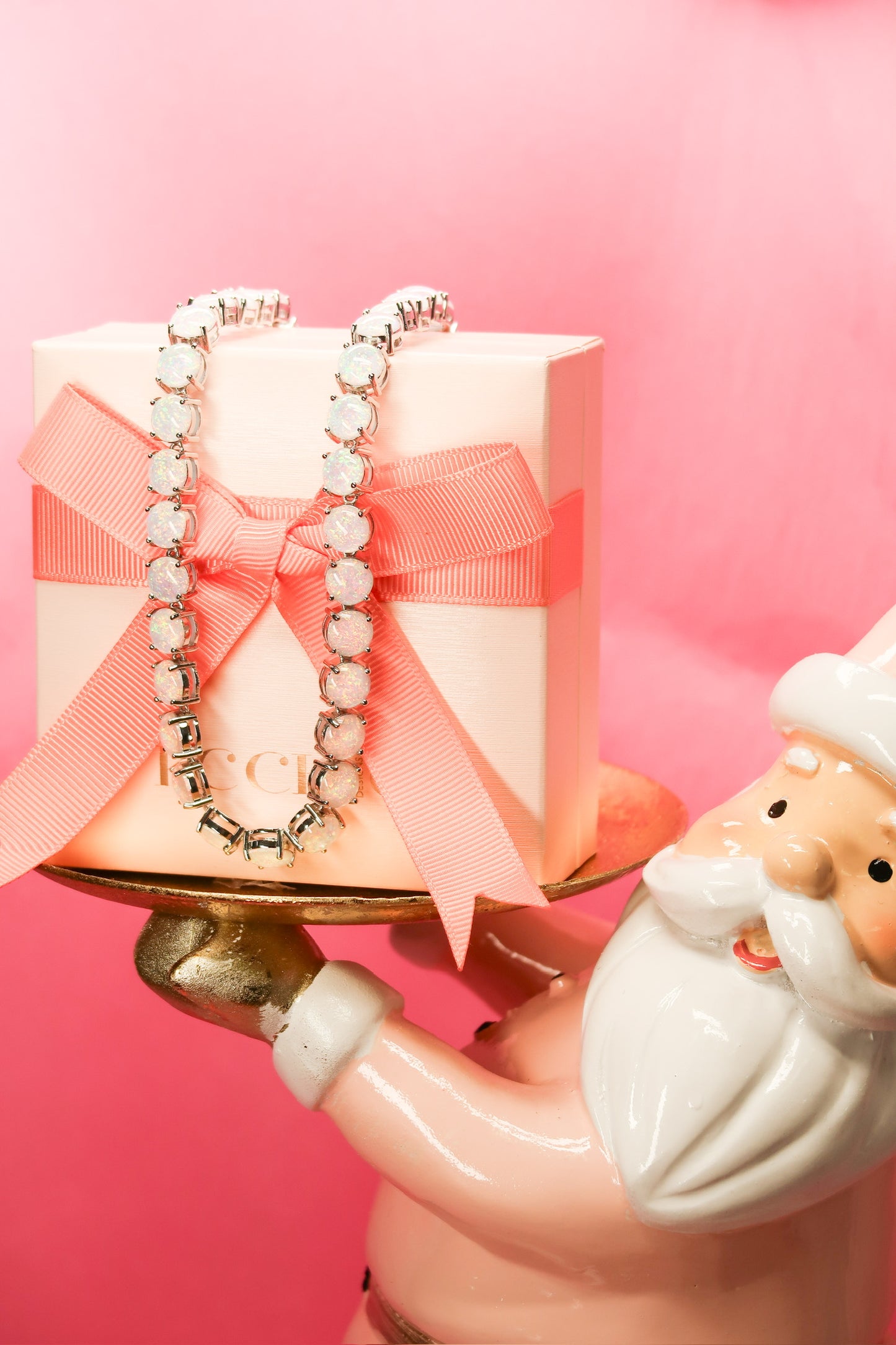 She's Got The Glow Opal Tennis Necklace- pre order