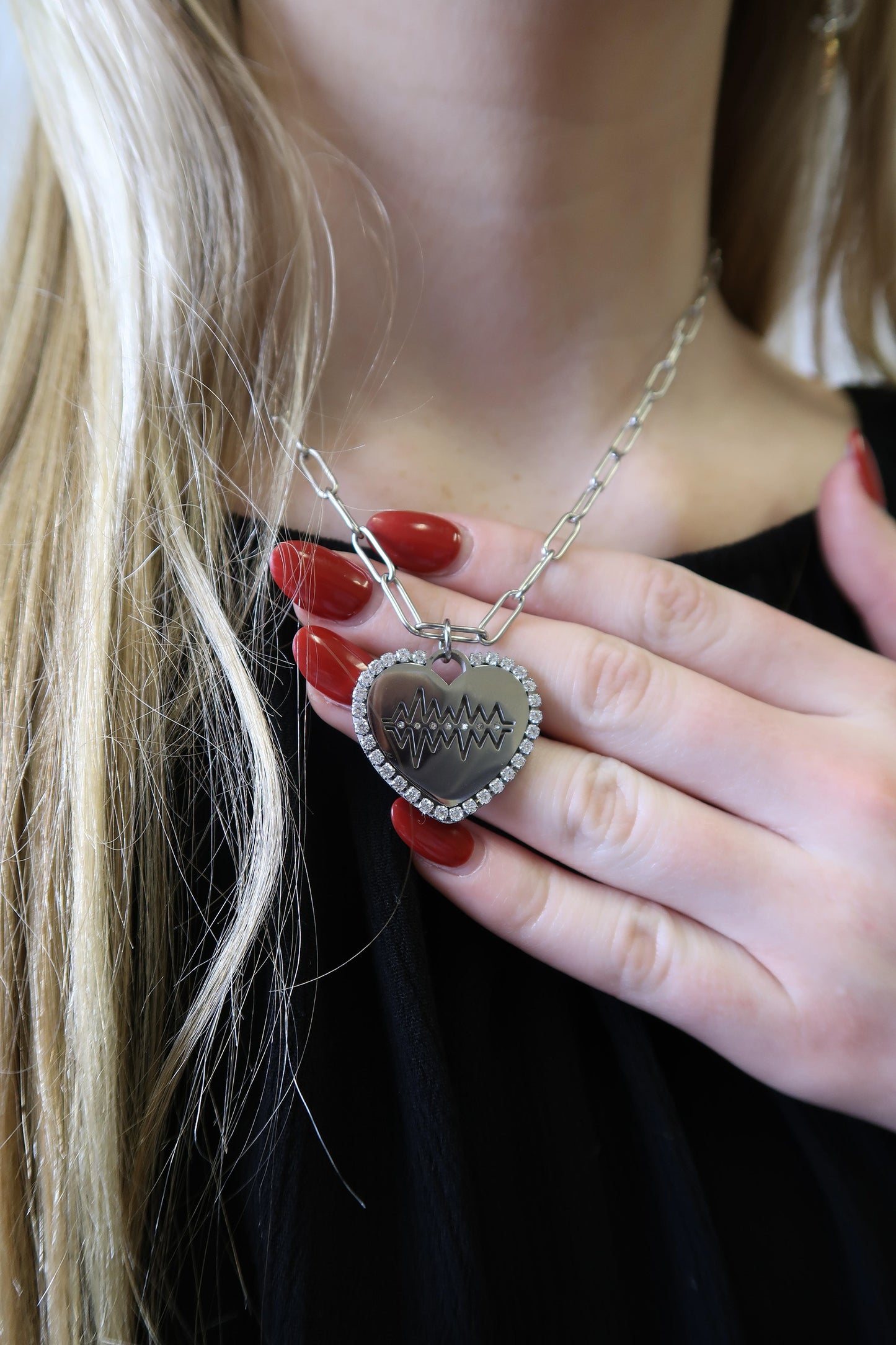 Cheers to You 316L Stainless Steel Heart Necklace