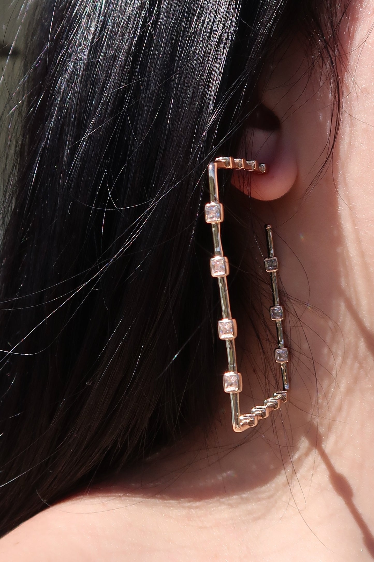 Nolita 316L Stainless Steel Crystal Hoop Earrings