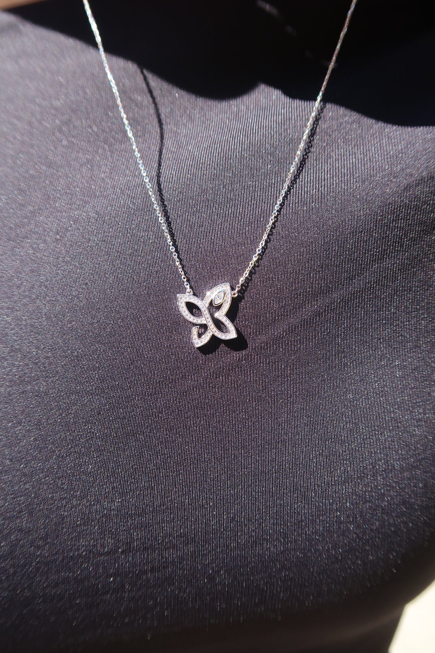 Butterfly .925 Sterling Silver Necklace