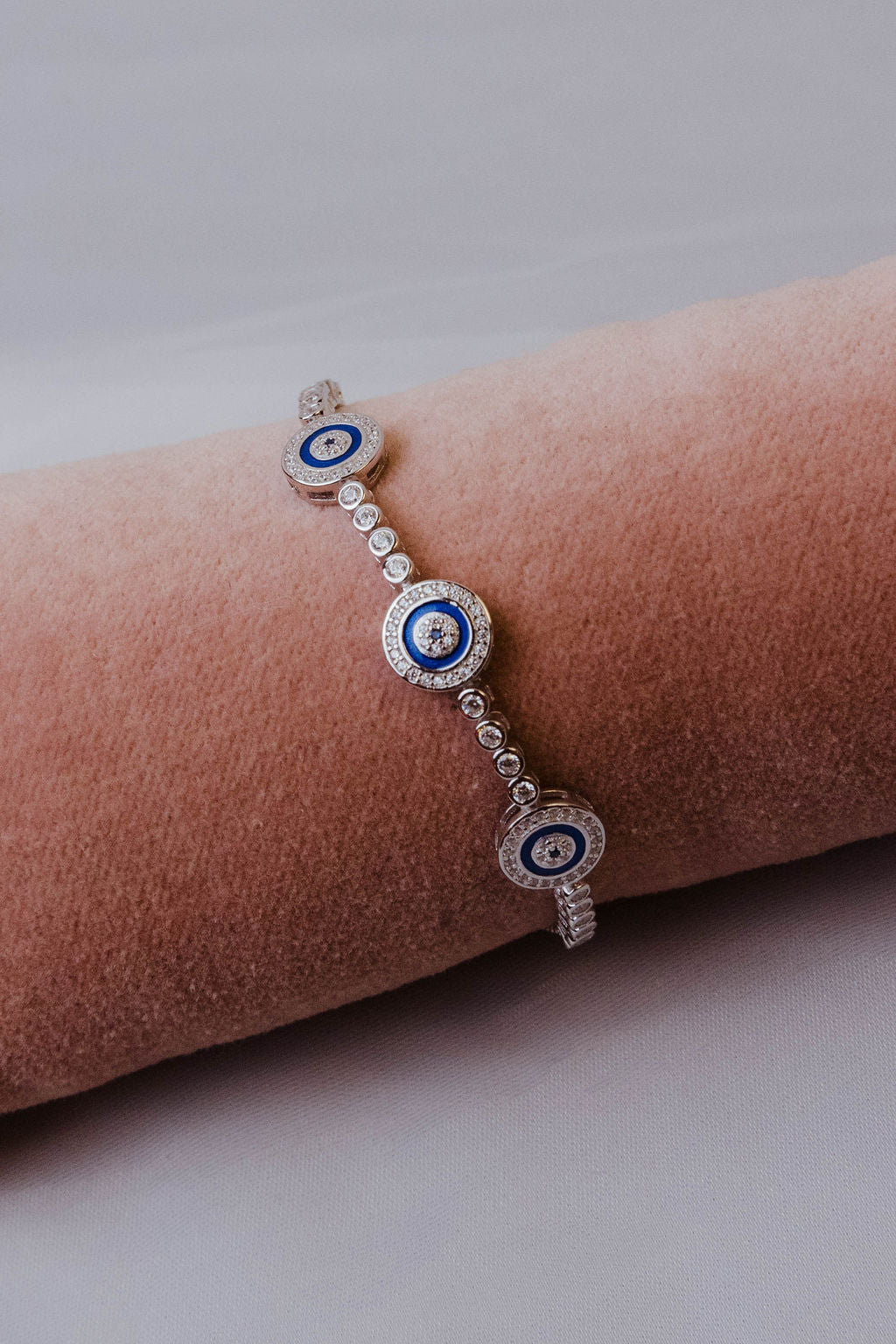 Manifest .925 Sterling Silver Crystal Bracelet – KC Chic Designs