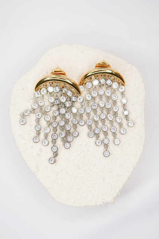 Sway Two-Toned 316L Stainless Steel Drop Earrings