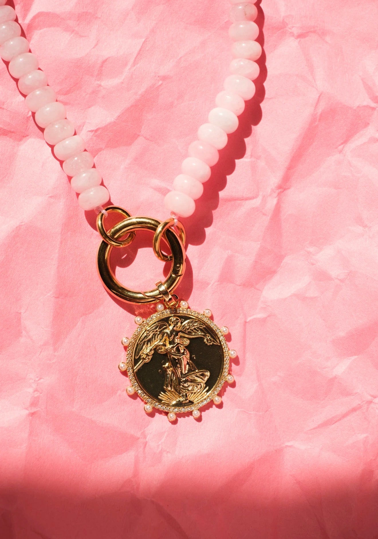 She Blooms Natural Stone Necklace