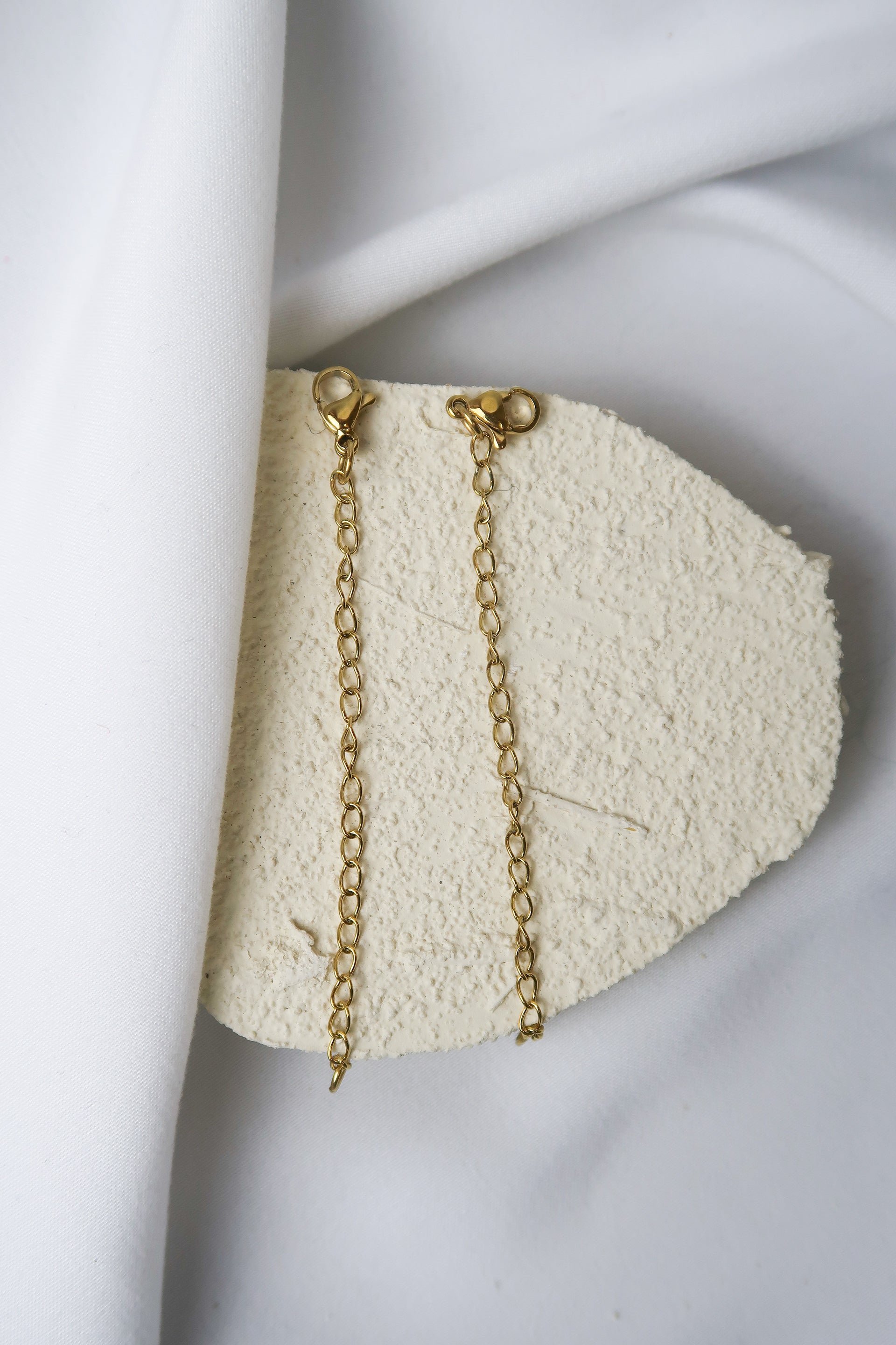 Adjustable Stainless Steel Necklace Extender Pair