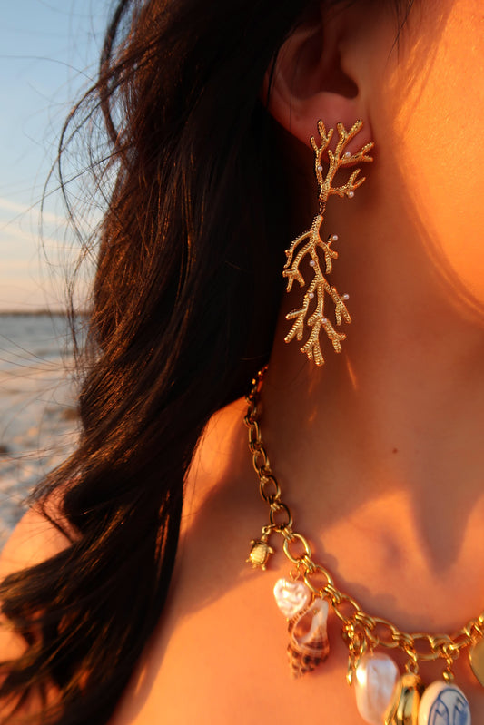 Coral Island 316L Stainless Steel earrings