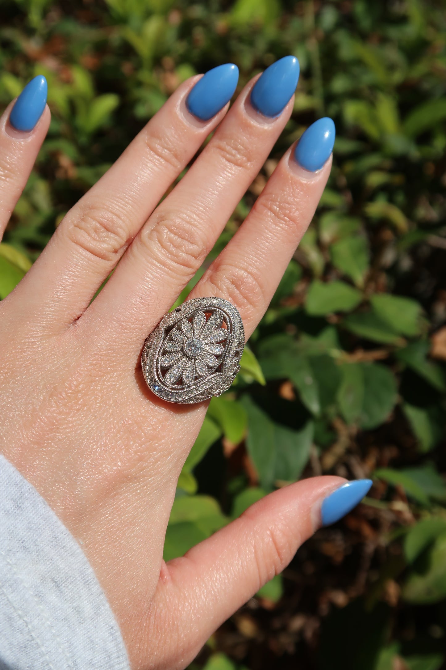 Force of Nature .925 Sterling Silver Moissanite Ring