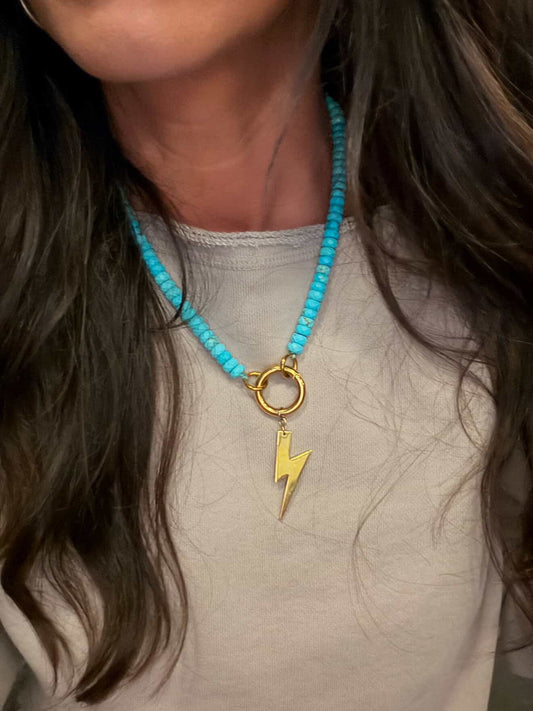 She Blooms Natural Stone Necklace