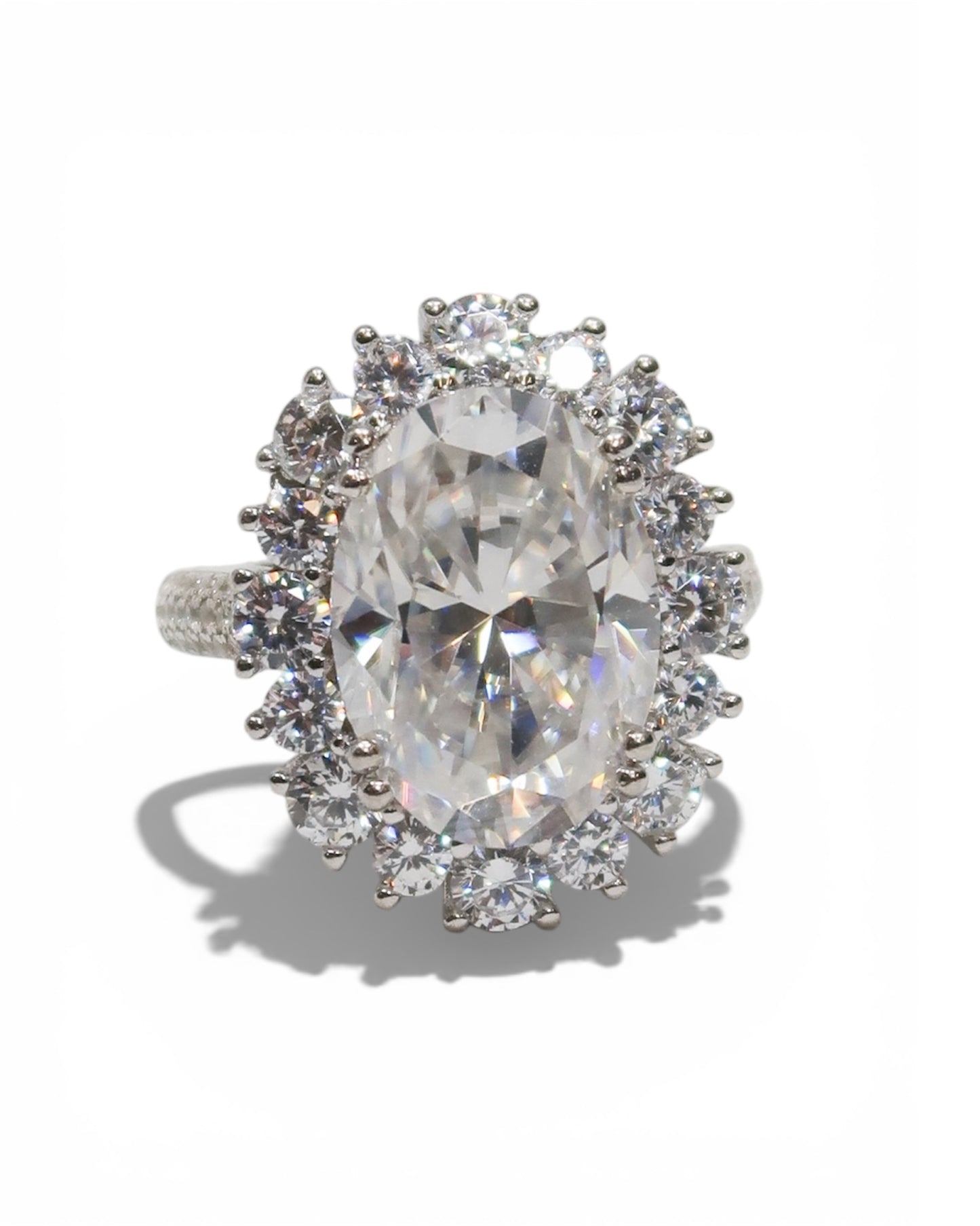 Tour De Lux Moissanite .925 Sterling SilverNecklace/Ring