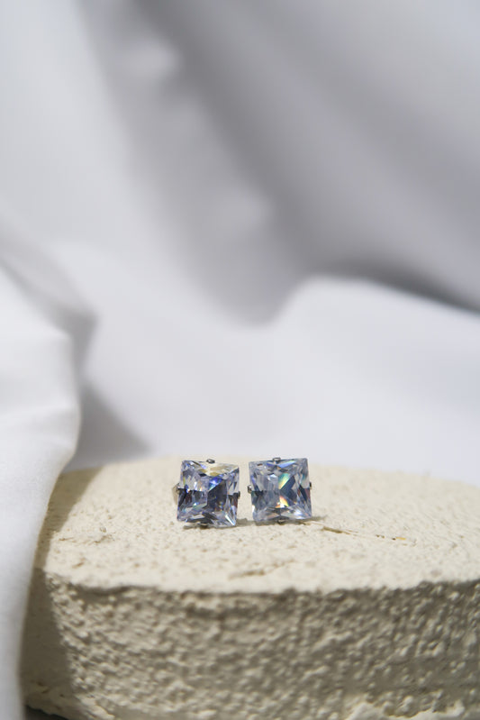 Glamorous Square 316L Stainless Steel  Earring Studs