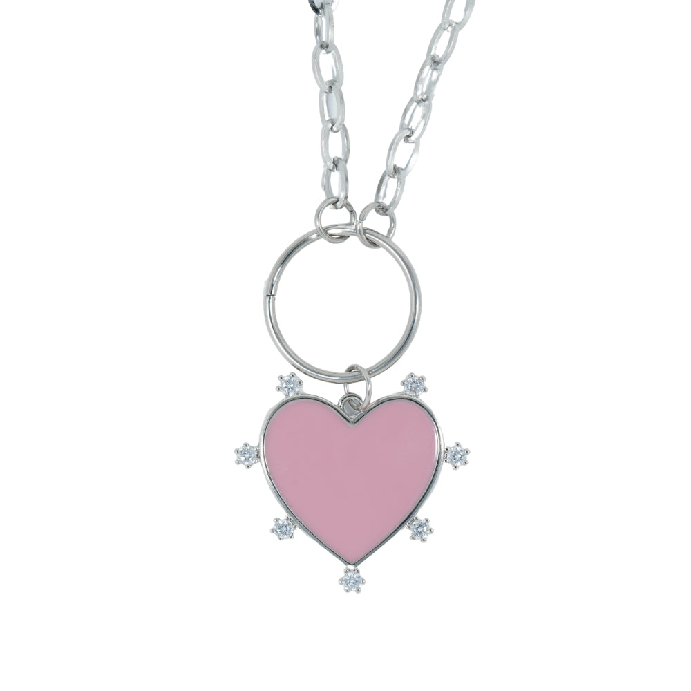 316L Stainless Steel Glow Getter Crystal Necklace