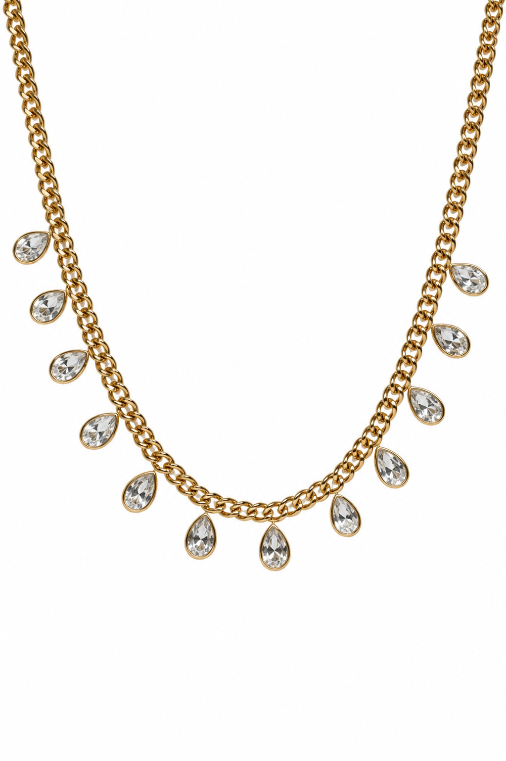 Hard Launch 316L Stainless Steel Crystal Necklace