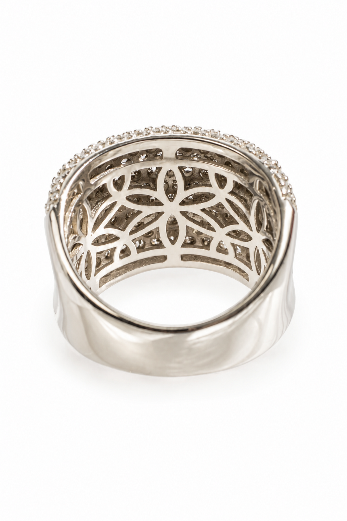 Celeste .925 Sterling Silver Wide-Band Ring