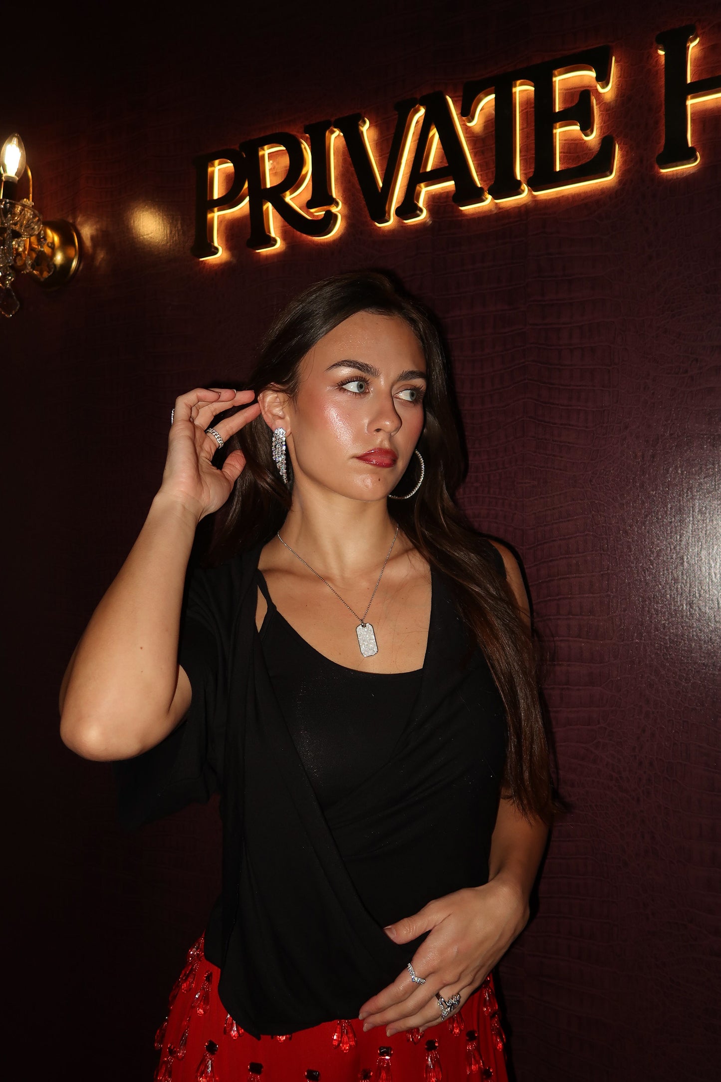 Crush.925 Sterling Silver Moissanite Necklace with FREE MAGNET