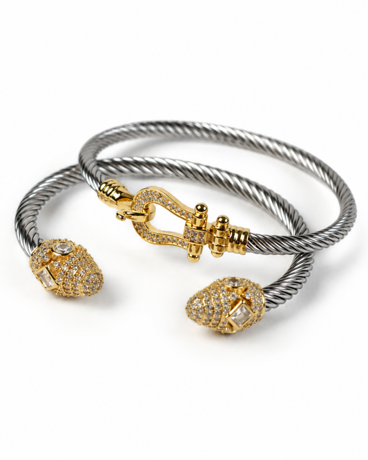 The Modern Muse 316L Stainless Steel Bracelet Duo