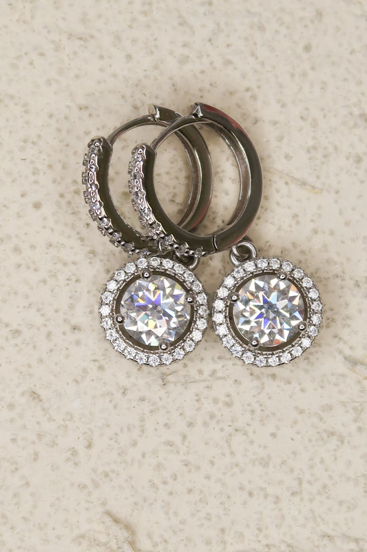 Elara 1.0 Carat Moissanite .925 Sterling Silver Earrings