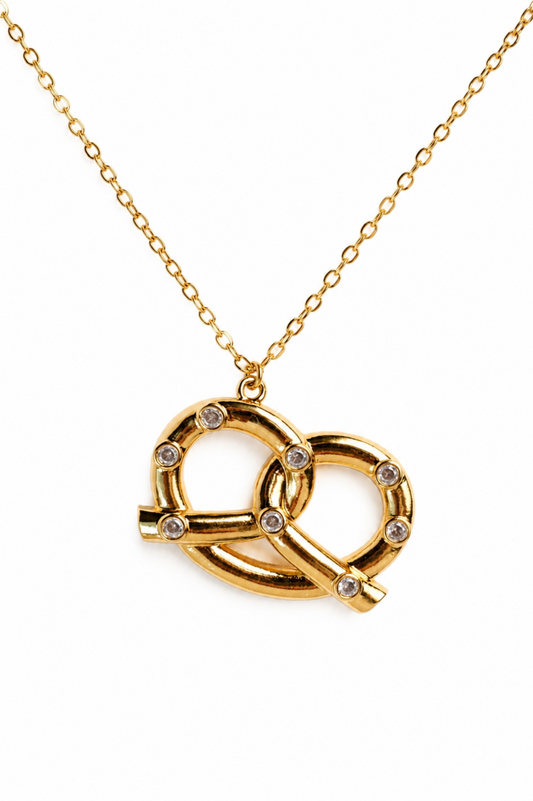 Don't Get it Twisted 316L Stainless Pretzel Necklace