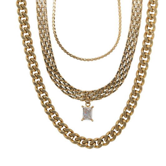 316L Stainless Steel Cleo Necklace Trio