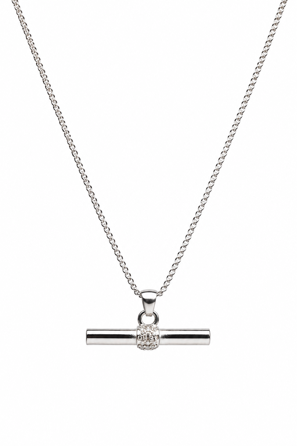 Editor's Pick T-Bar 316L Stainless Steel Necklace + Earrings