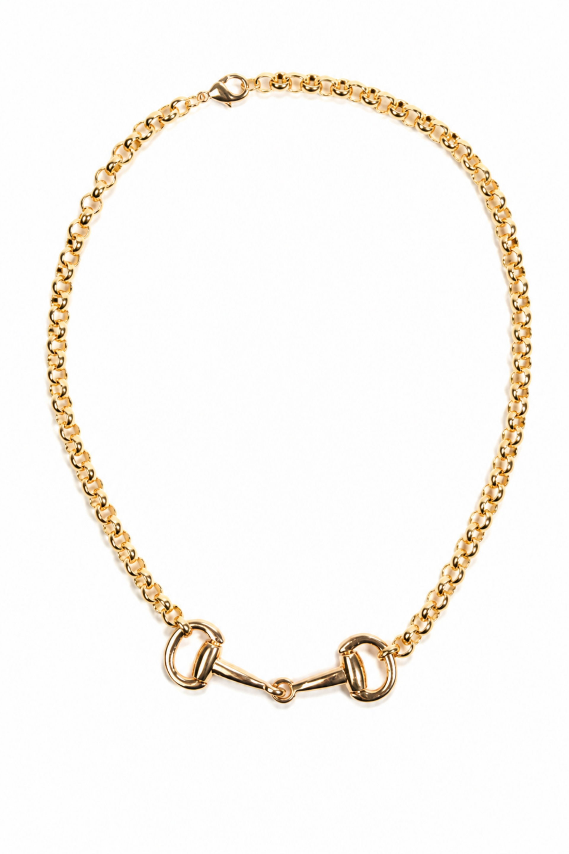 Country Club Stainless Steel Horse Bit Necklace