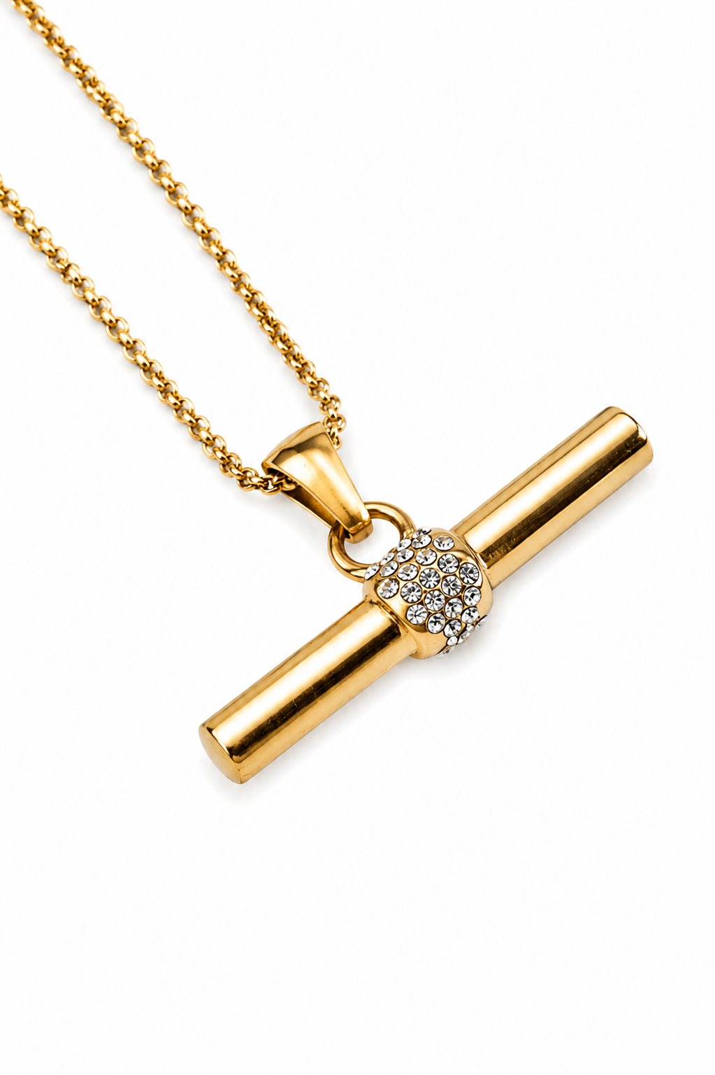 Editor's Pick T-Bar 316L Stainless Steel Necklace
