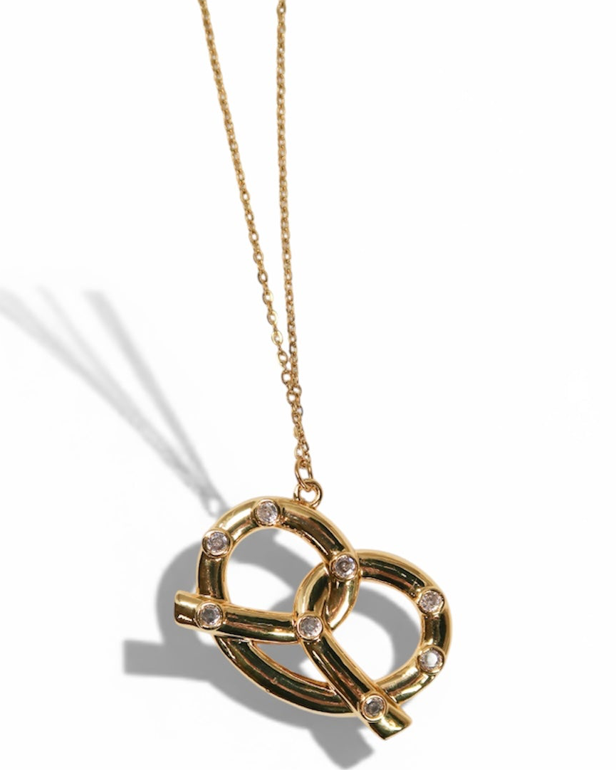 Don't Get it Twisted 316L Stainless Pretzel Necklace
