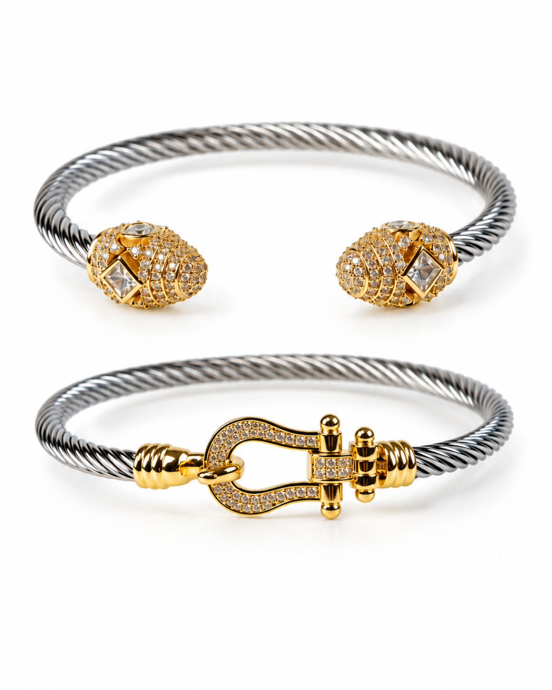 The Modern Muse 316L Stainless Steel Bracelet Duo