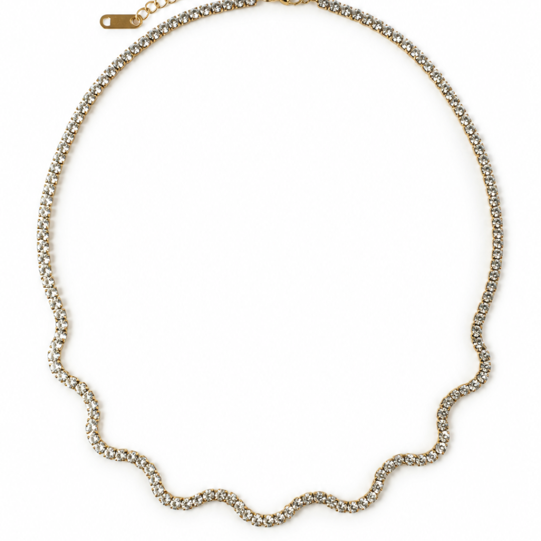 Odette Mini 2MM Crystal Twist Necklace