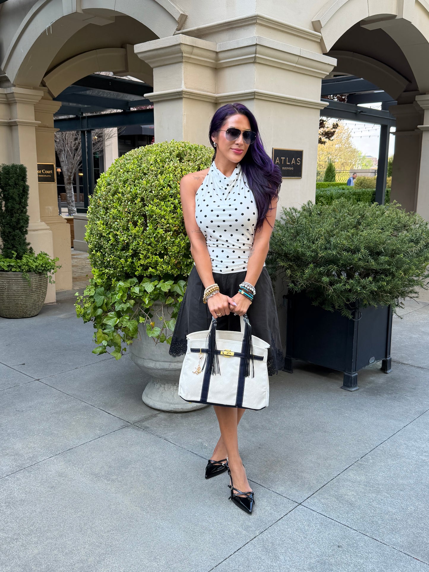 Spring Sundara Purse with Fringe Twilly