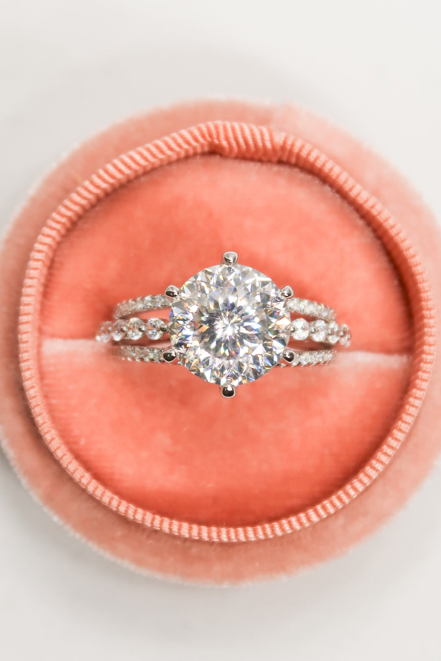 Envy 5 Carat.925 Sterling Silver Moissanite Ring