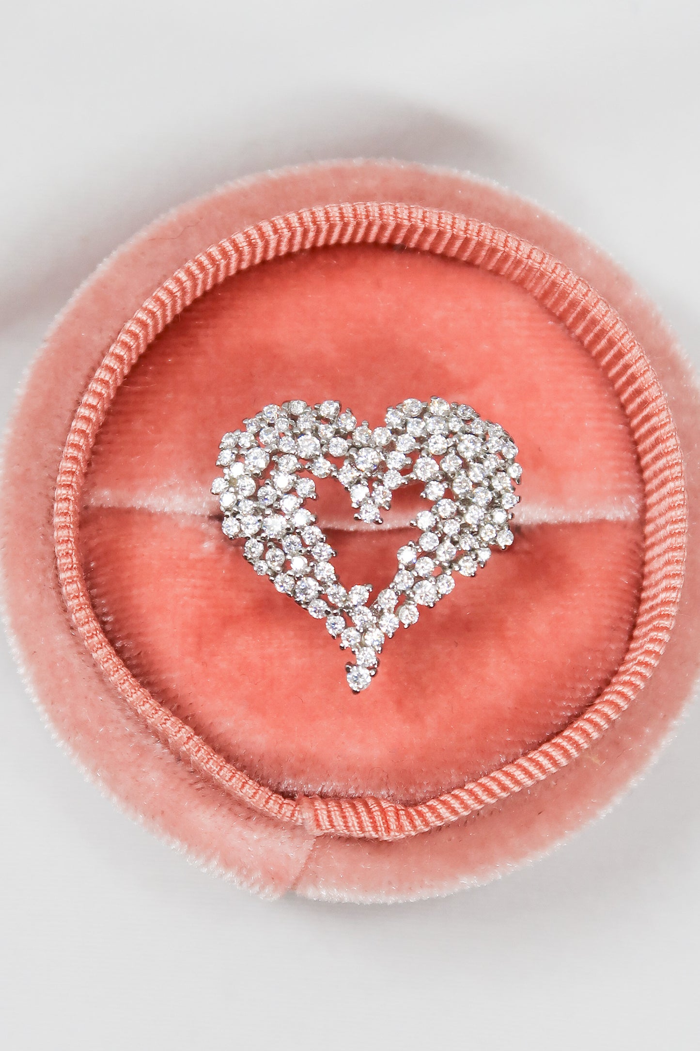 Cold Hearted .925 Sterling Silver Moissanite Heart Ring