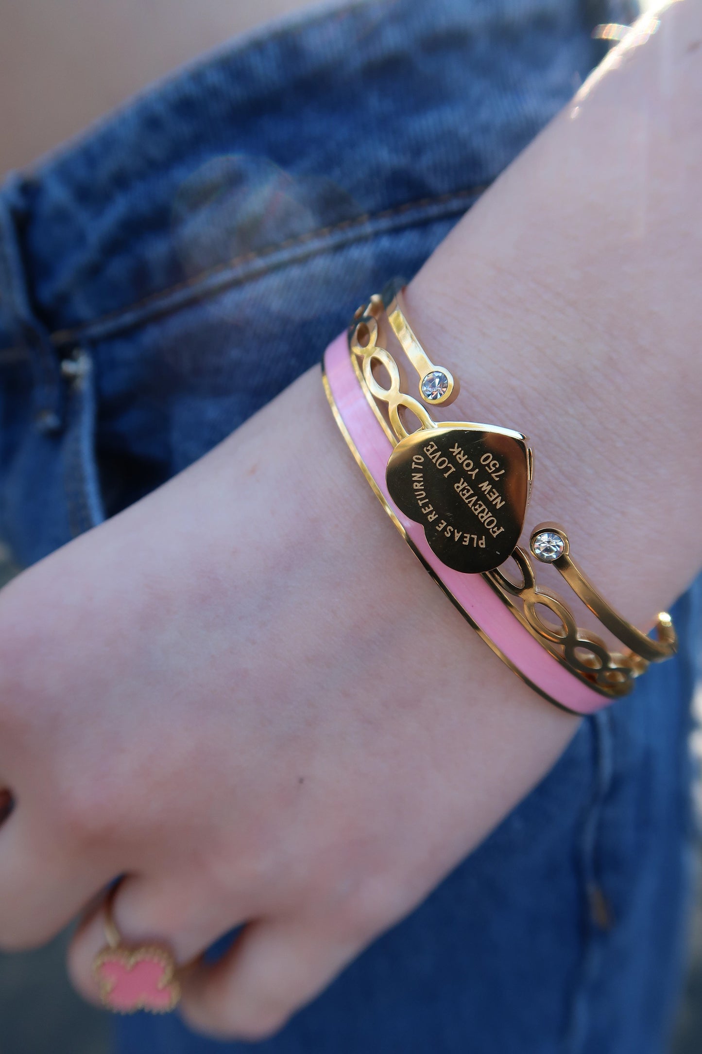 Love Letter 316L Stainless Steel Bangle Duo