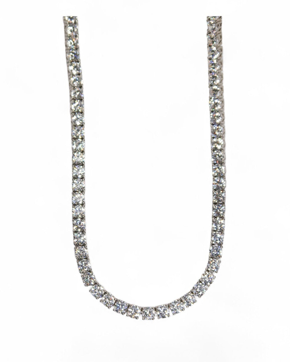Odette .925 Sterling Silver Tennis Necklace