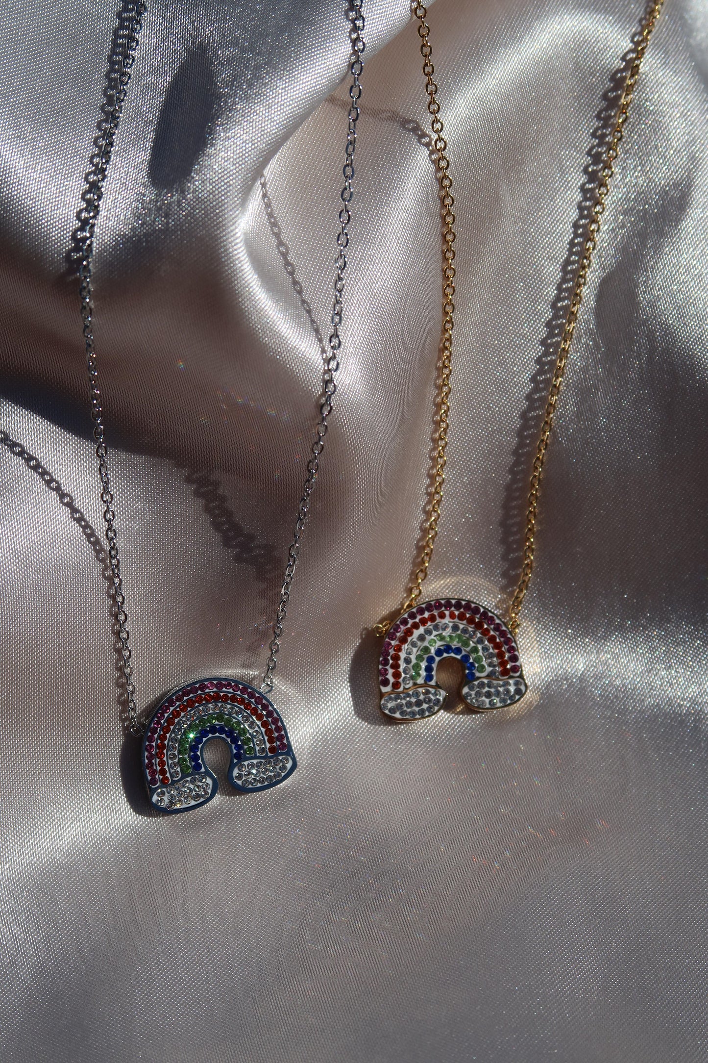 Dorothy Crystal Rainbow 316L Stainless Steel Necklace